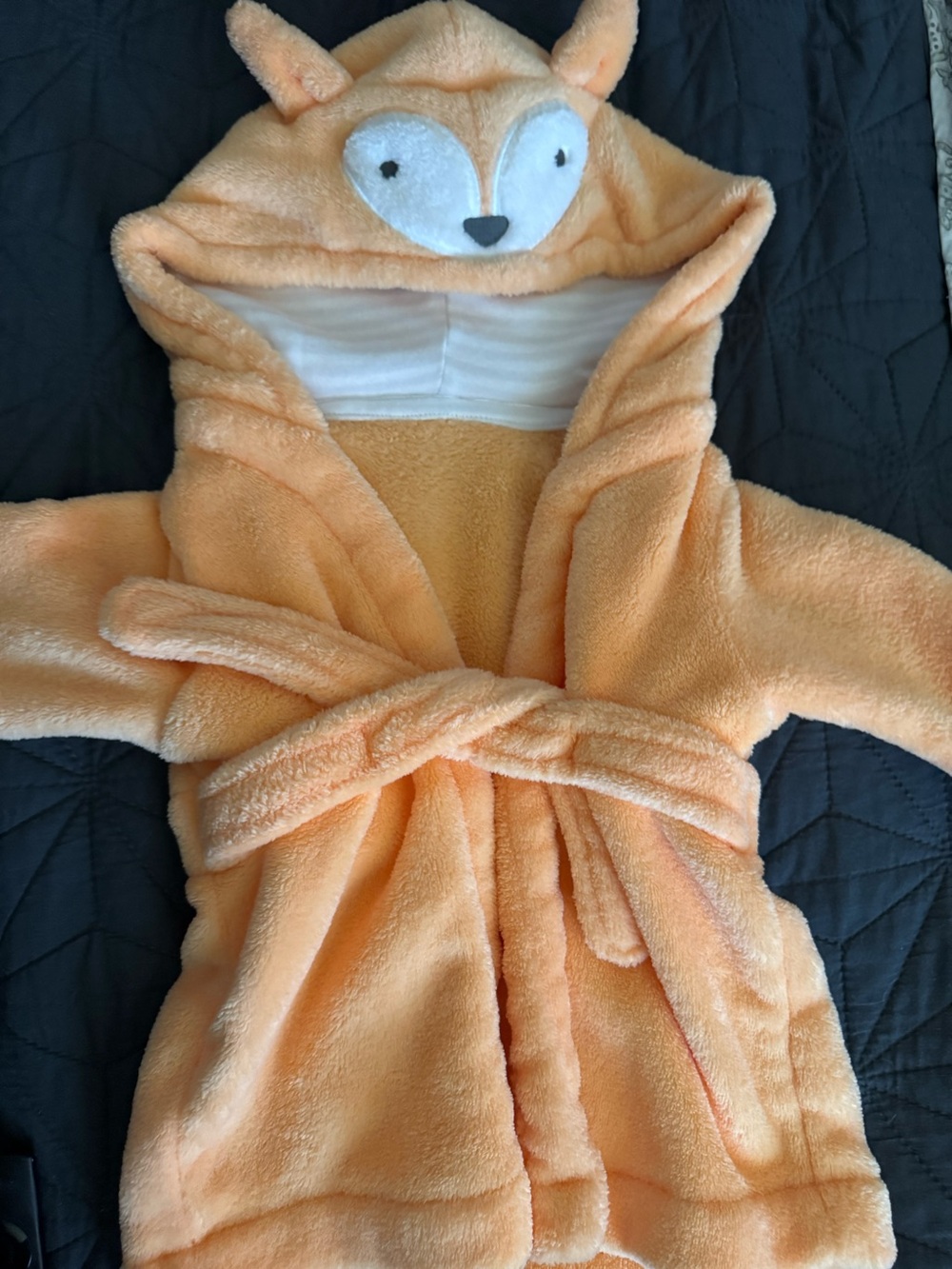 Cloud Island Plush Fox Baby Hooded Bathrobe
